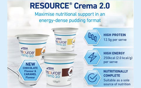 RESOURCE® Crema 2.0 delicious energy dense pudding ONS