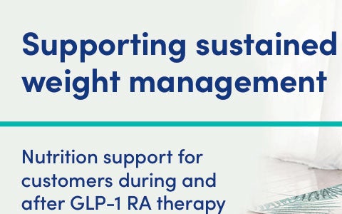 Supporting weight management following GLP-1 de-prescription