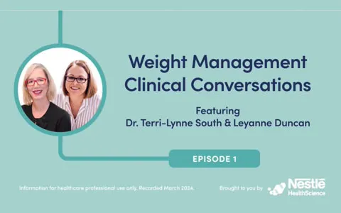 Vodcast. Episode 1: Weight Management Clinical Conversations (15 min)