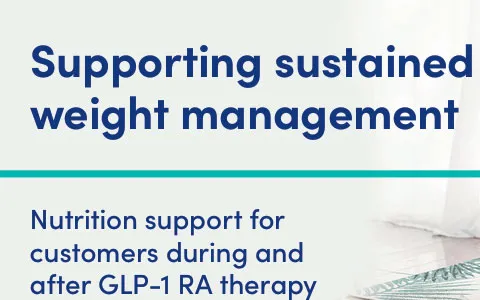 Supporting weight management following GLP-1 de-prescription